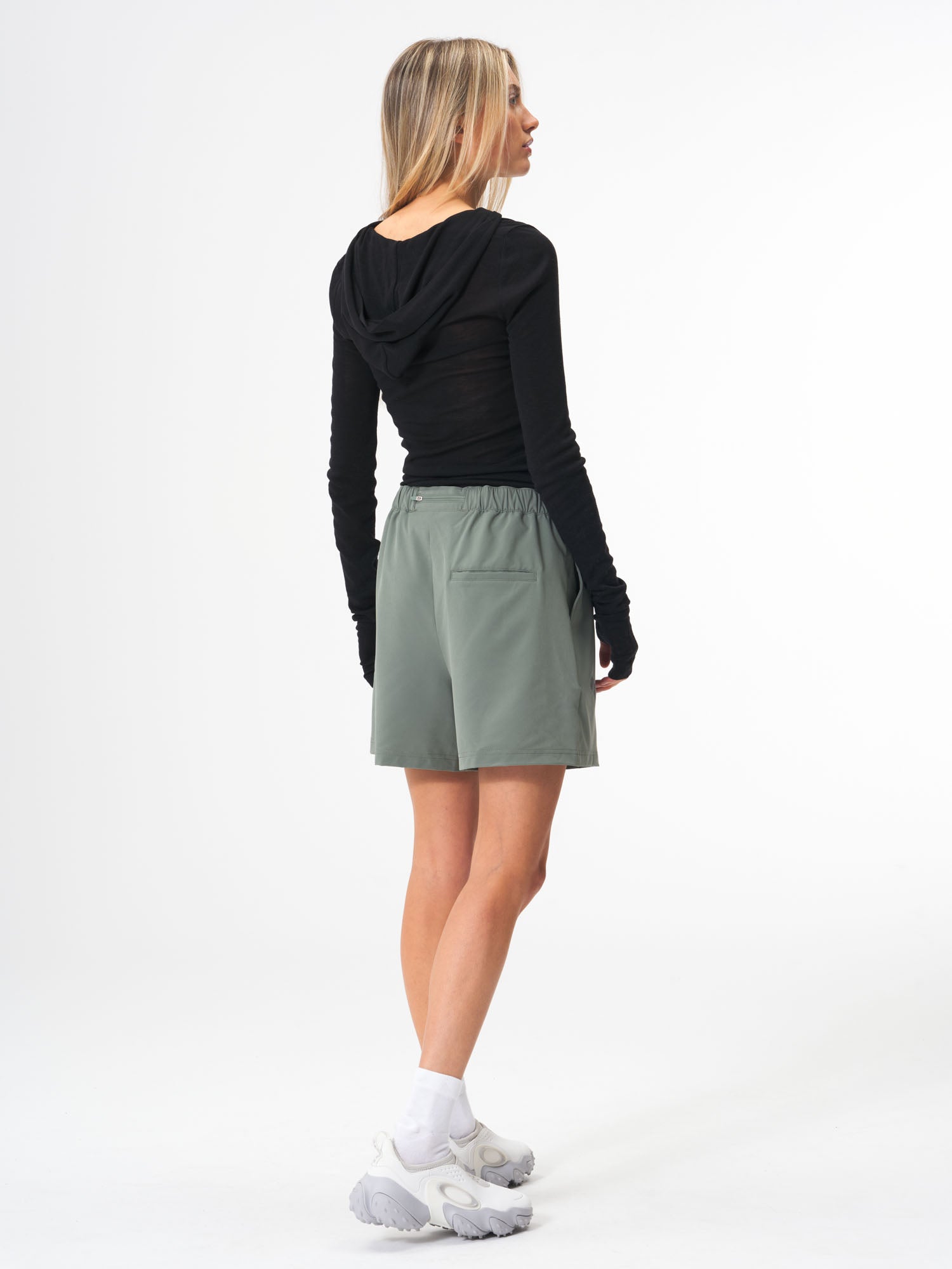 pinqponq-Active-Shorts-Desert-Sage-model-female-back