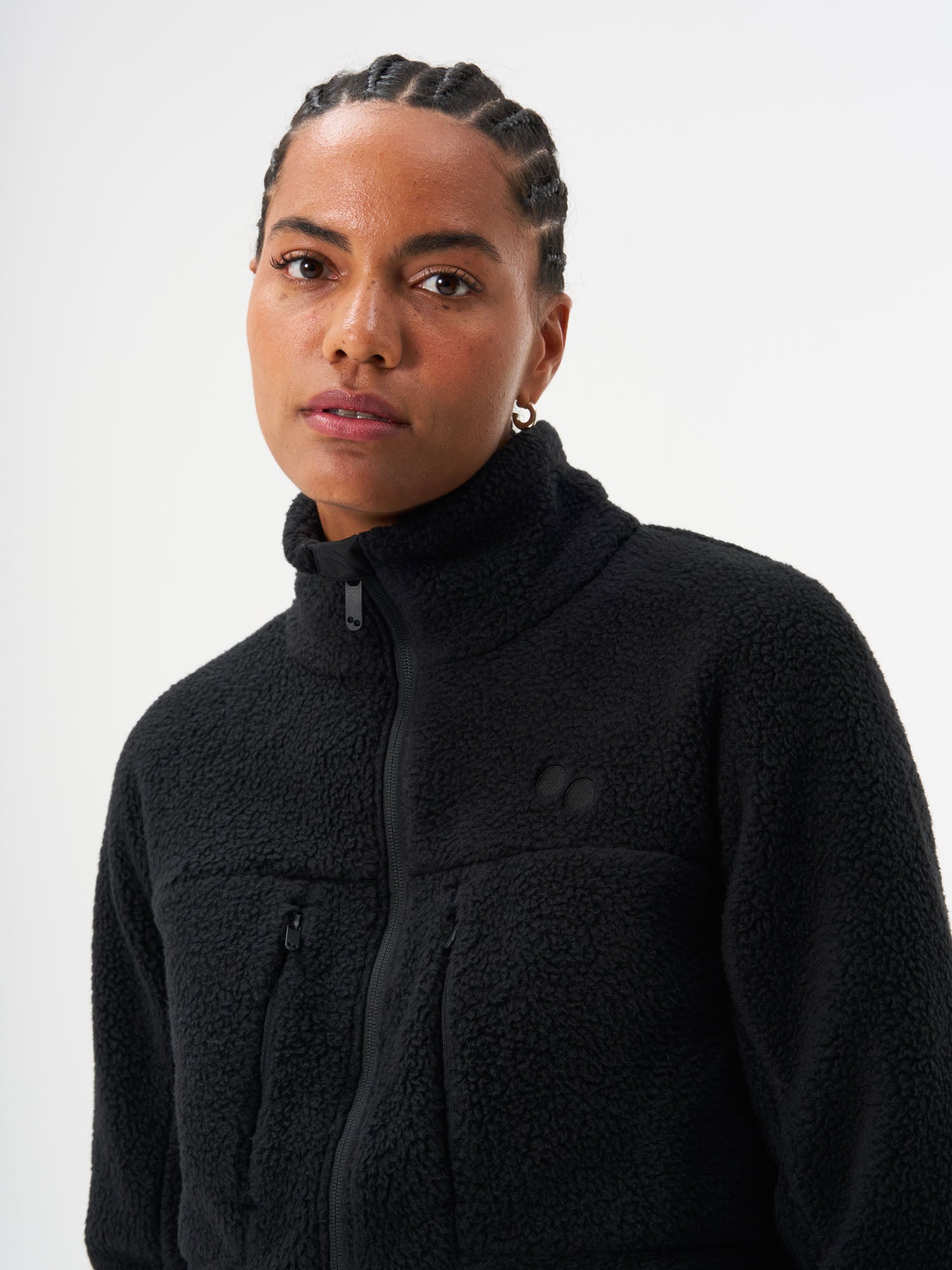 pinqponq-Fleece-Jacket-Men-Coffee-Brown-model-model-front-detail