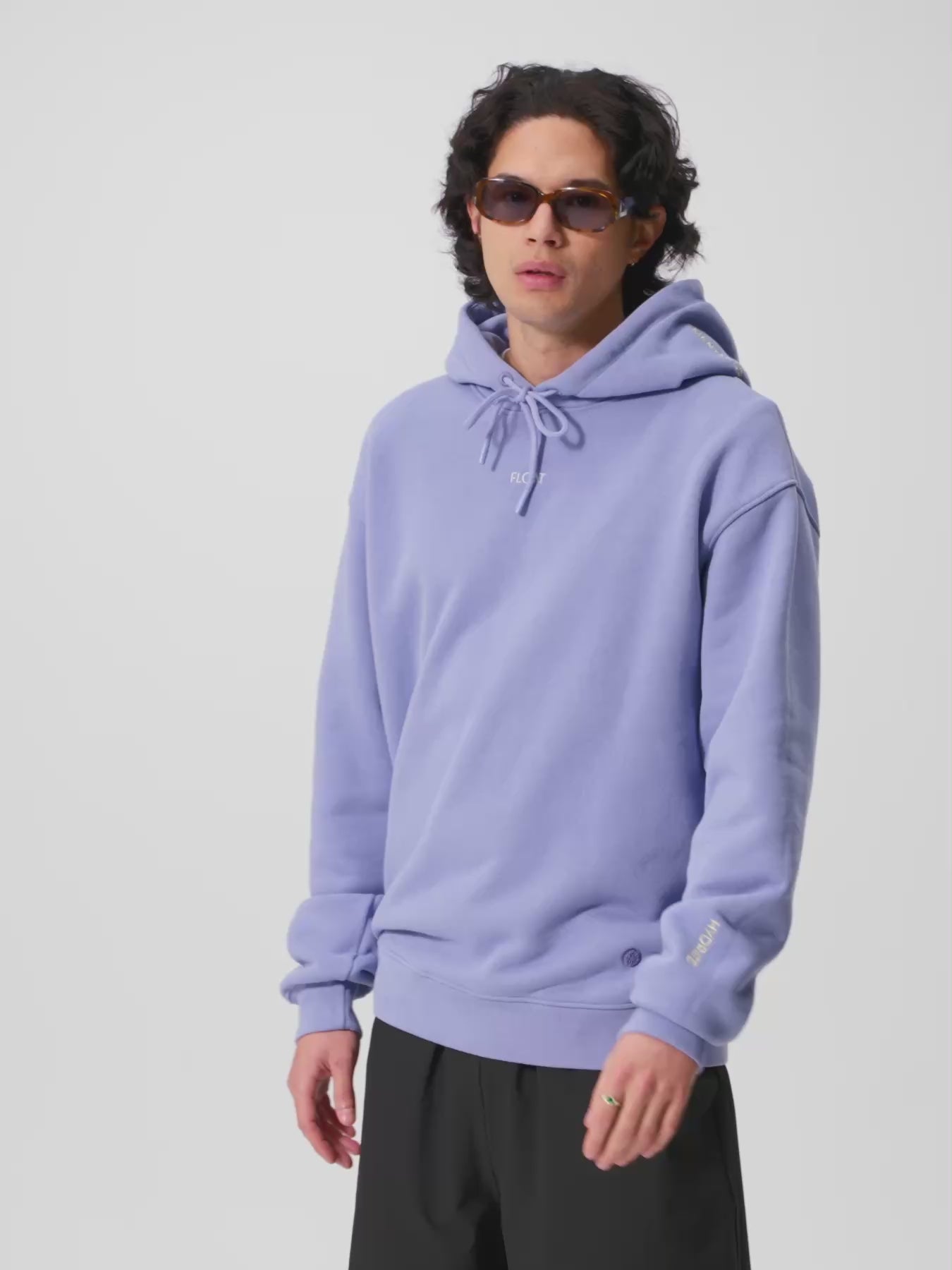 pinqponq-Hoodie-Unisex-Pool-Blue-model-video